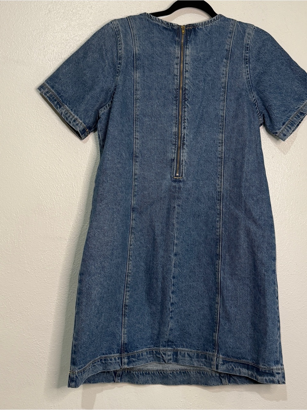Old Navy Simple Blue Denim Short-Sleeved Shift Dress. Sz M. - Picture 8 of 10